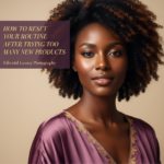 Black woman in a calm skincare setting for how to reset your routine after trying too many new products