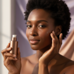 Black woman with deep skin in a calm acne-safe skincare moment for Why Your Acne Routine Keeps Causing More Dark Marks