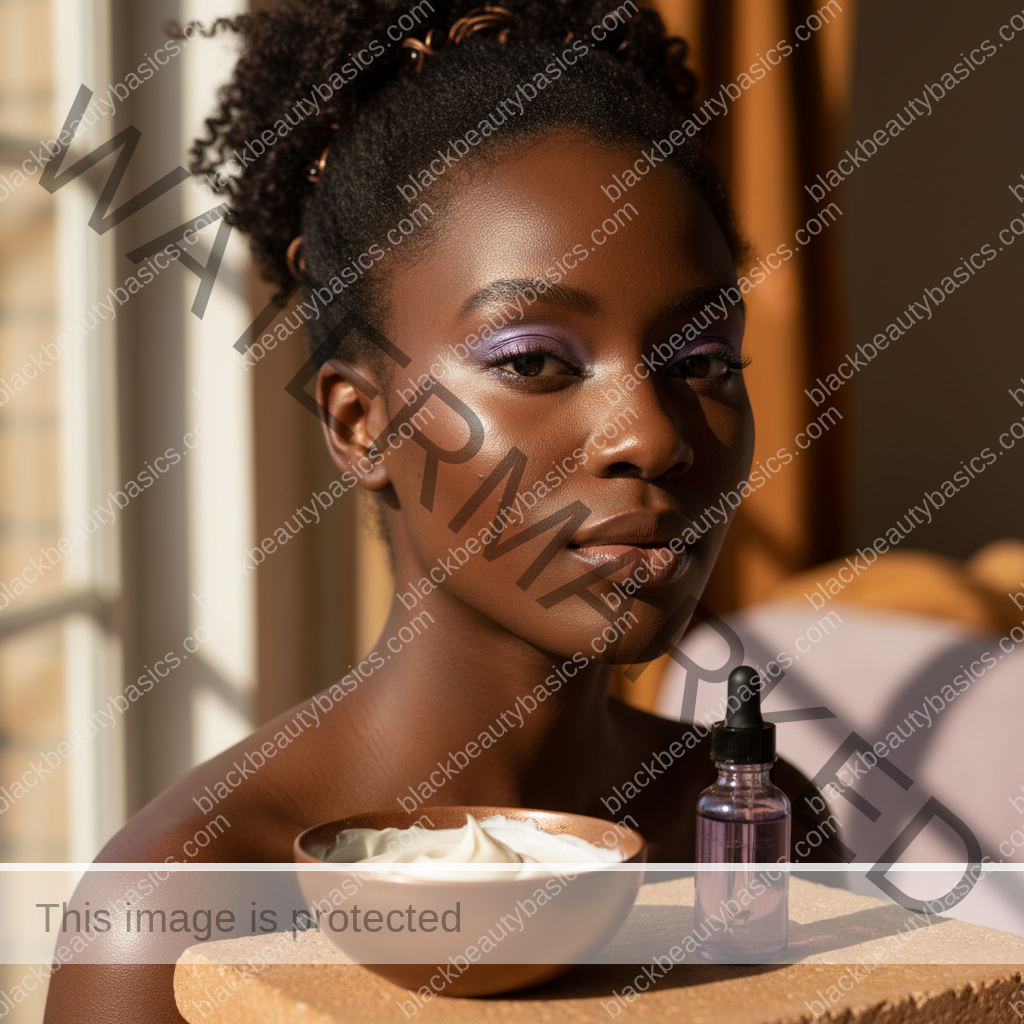 Acne-safe skincare essentials arranged for Acne-Safe Makeup Routine for Workdays