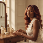 Melanin-rich Black woman with rich brown skin in a warm editorial beauty-care moment for How Hormones Can Change Your Hair Texture, Shedding, and Scalp