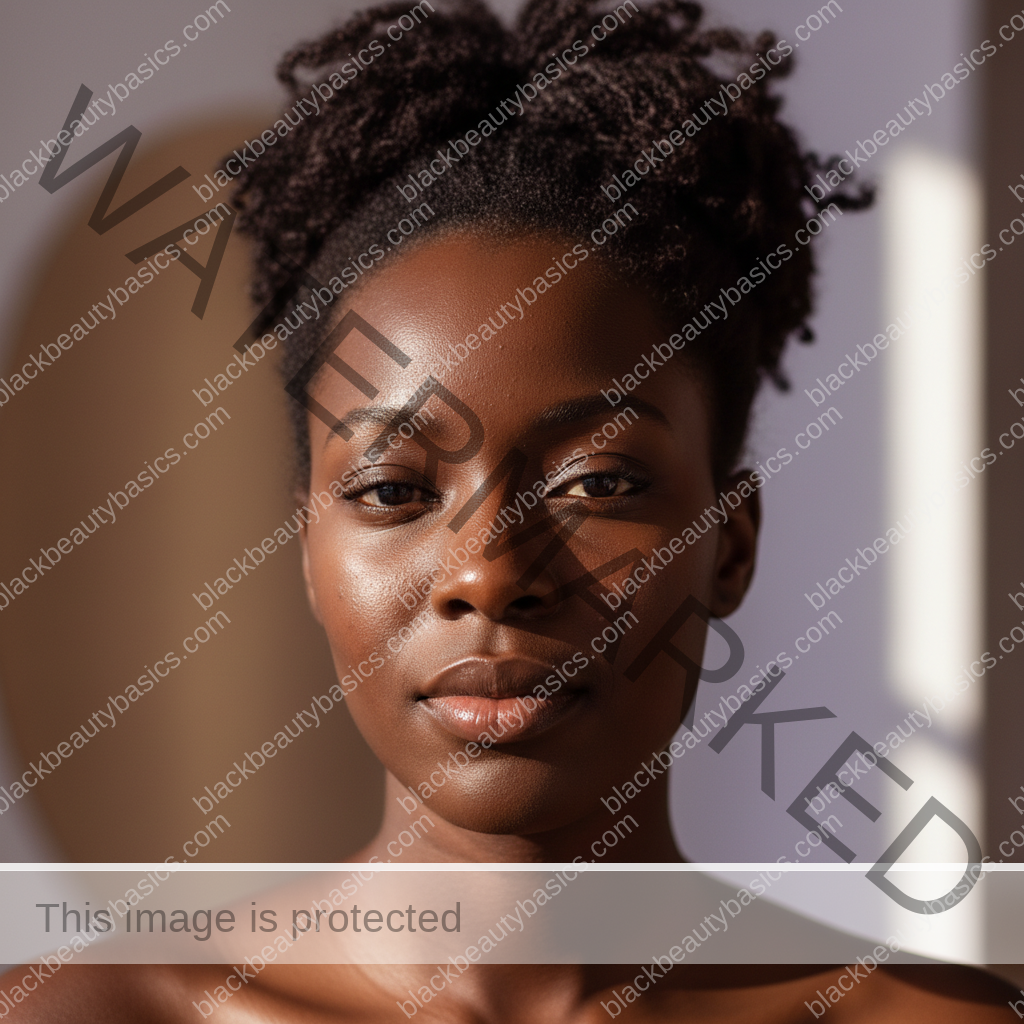 Acne-safe skincare essentials arranged for How to Patch Test Acne Products on Black Skin