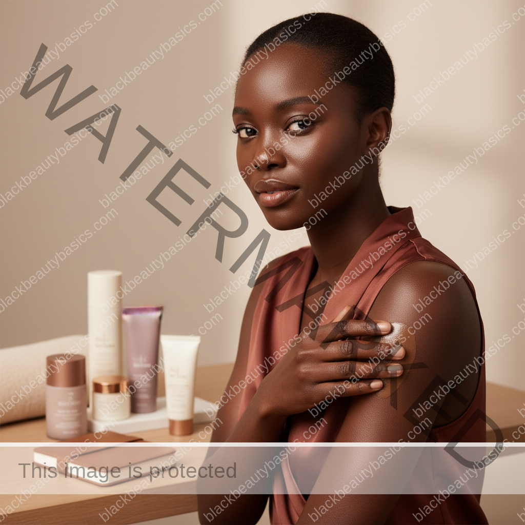 Respectful melanin-rich skin care detail for HS and Body-Care Confidence for Black Women