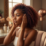 Melanin-rich Black woman with rich brown skin and textured hair in a warm editorial scalp-care moment for Best Low-Tension Hairstyles When Your Scalp Is Inflamed