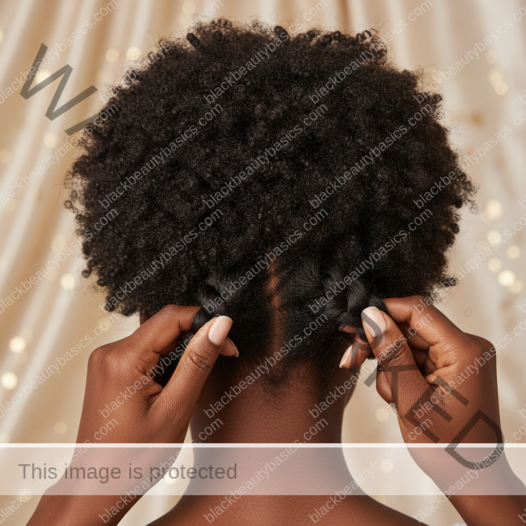 Respectful textured hair detail for Night Routine for Natural Hair When You Are Exhausted