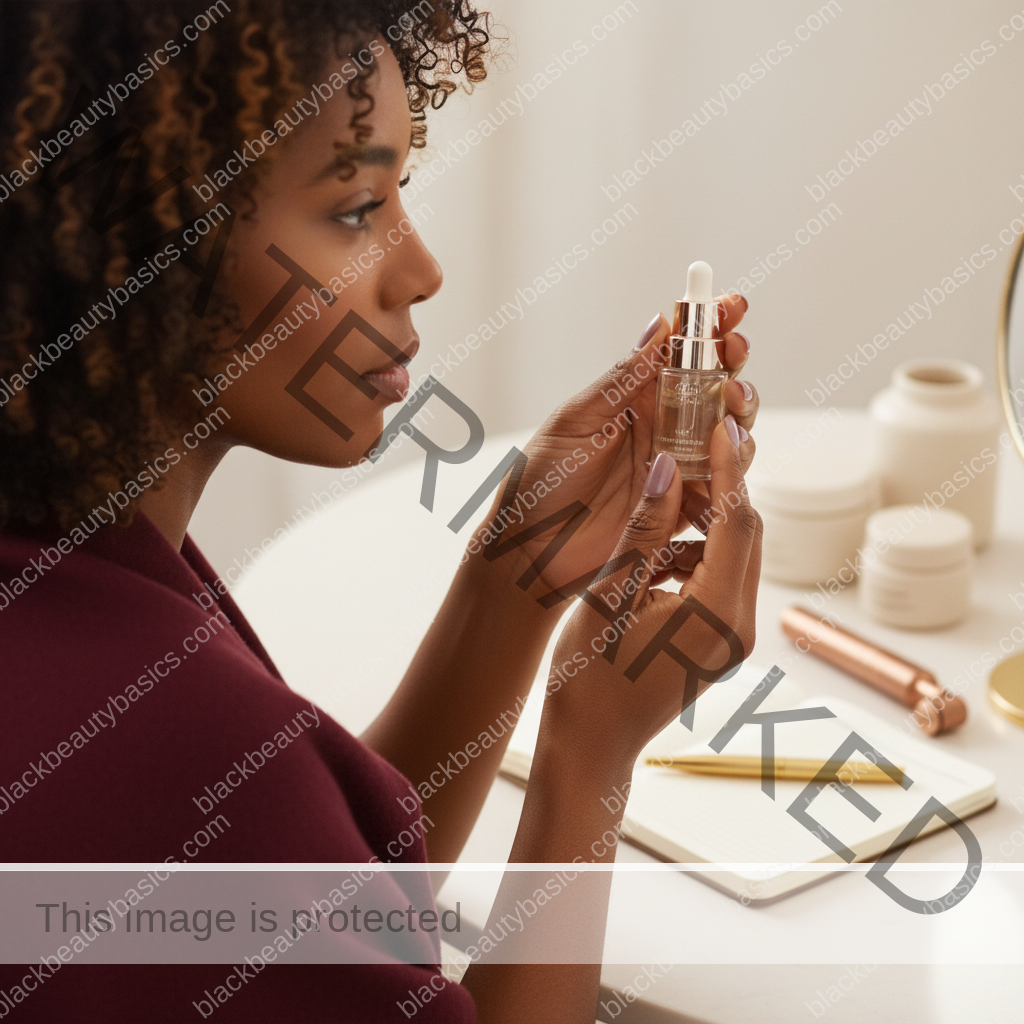 Respectful melanin-rich skin care detail for Questions to Ask Before Microneedling on Dark Skin