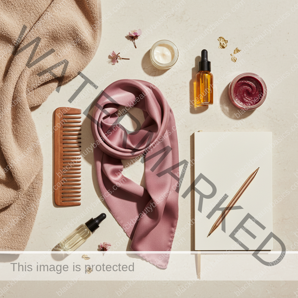 Scalp-care essentials for Questions to Ask When Choosing a Dermatologist, Trichologist, or Stylist for Hair Loss in ivory plum bronze and soft gold tones