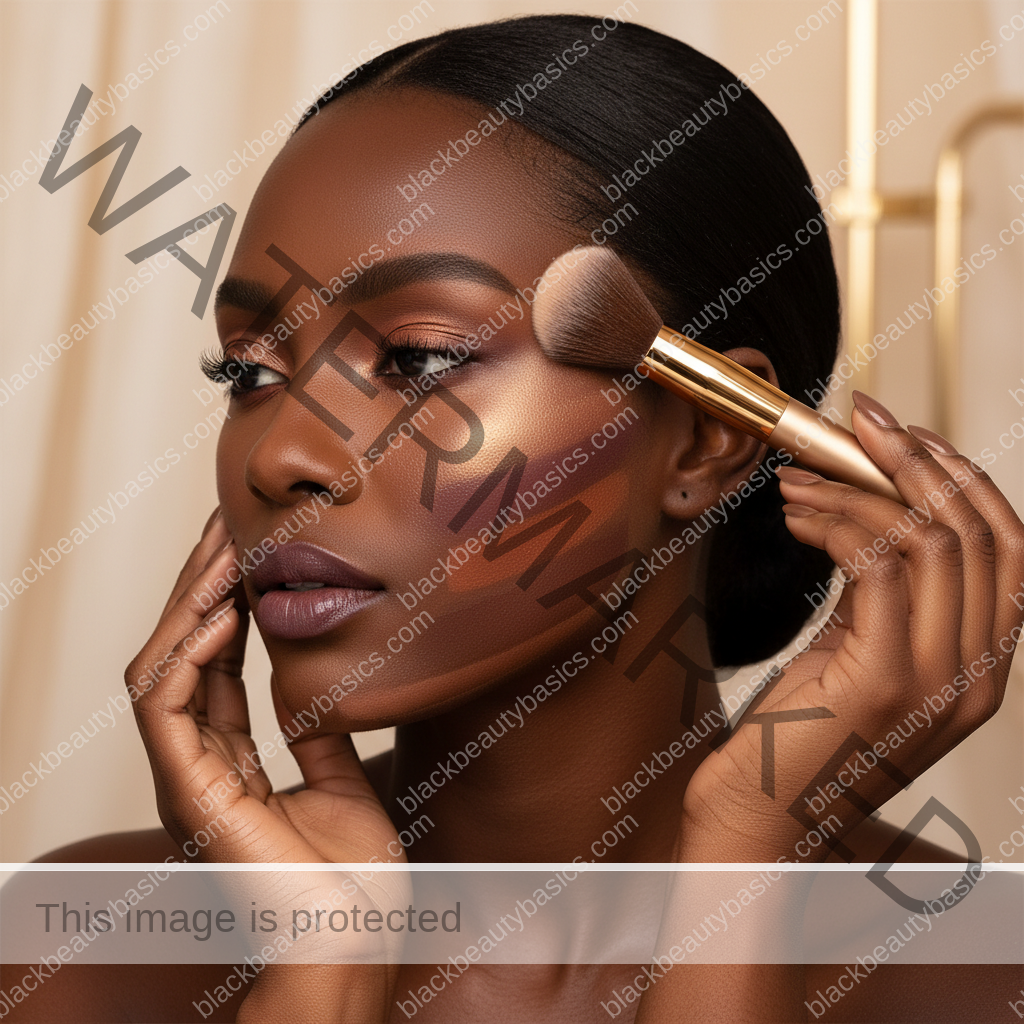 Respectful deep skin makeup detail for How to Shade-Match Foundation Online for Dark Skin