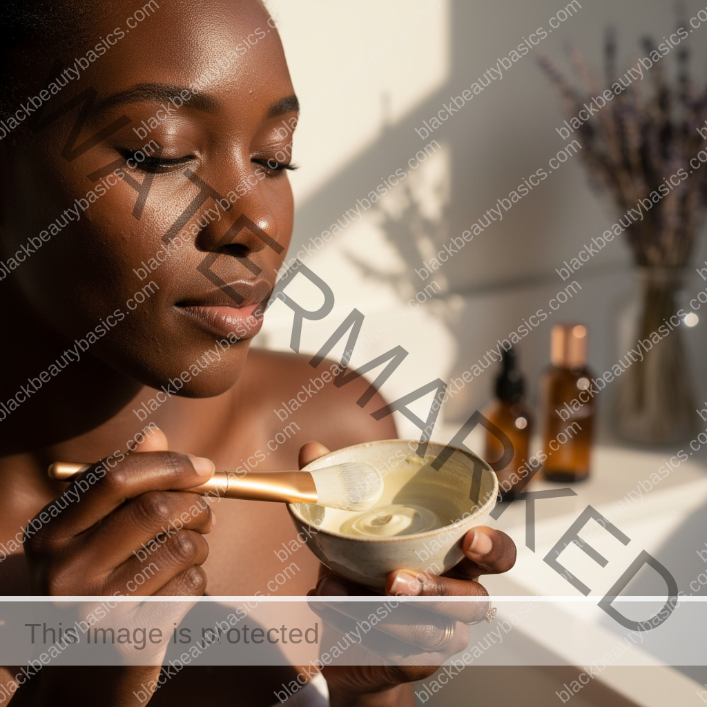 Melanin-rich skin in natural light illustrating Sulfur Products for Acne-Prone Dark Skin: When They Help