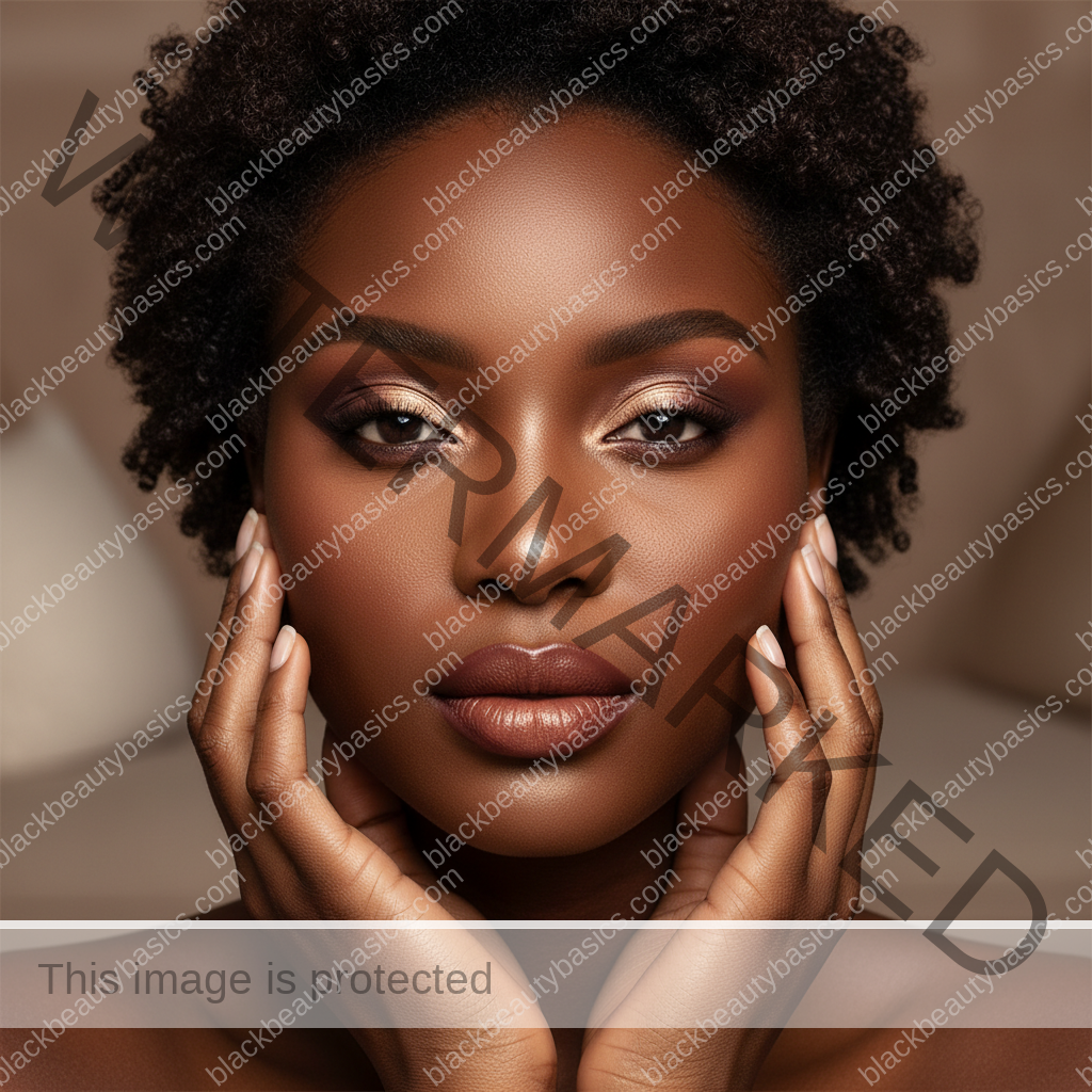 Respectful deep skin makeup detail for Wedding Guest Makeup for Deep Skin