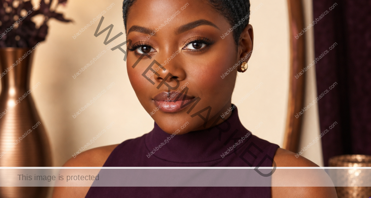 Black woman with a healthy short 360-wave hairstyle