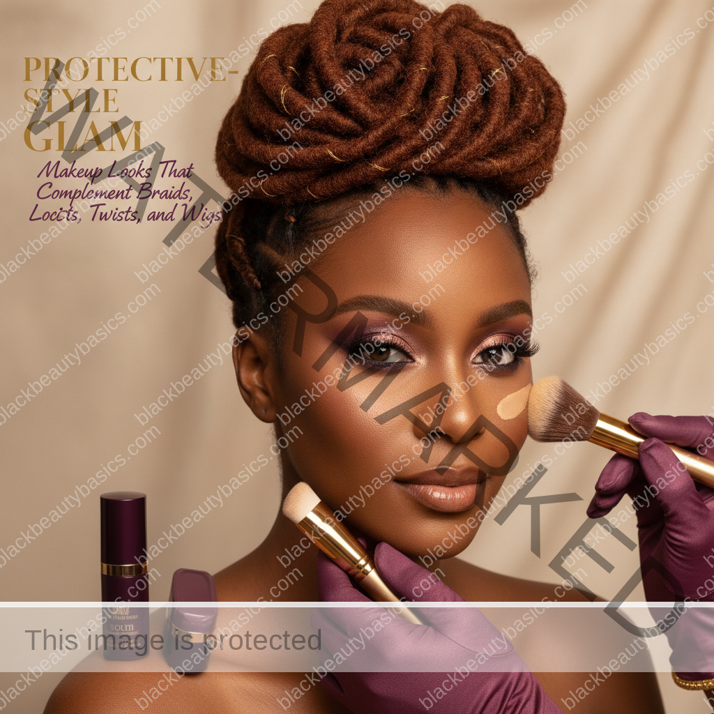Protective-Style Glam: Makeup Looks That Complement Braids, Locs, Twists, and Wigs — step by step