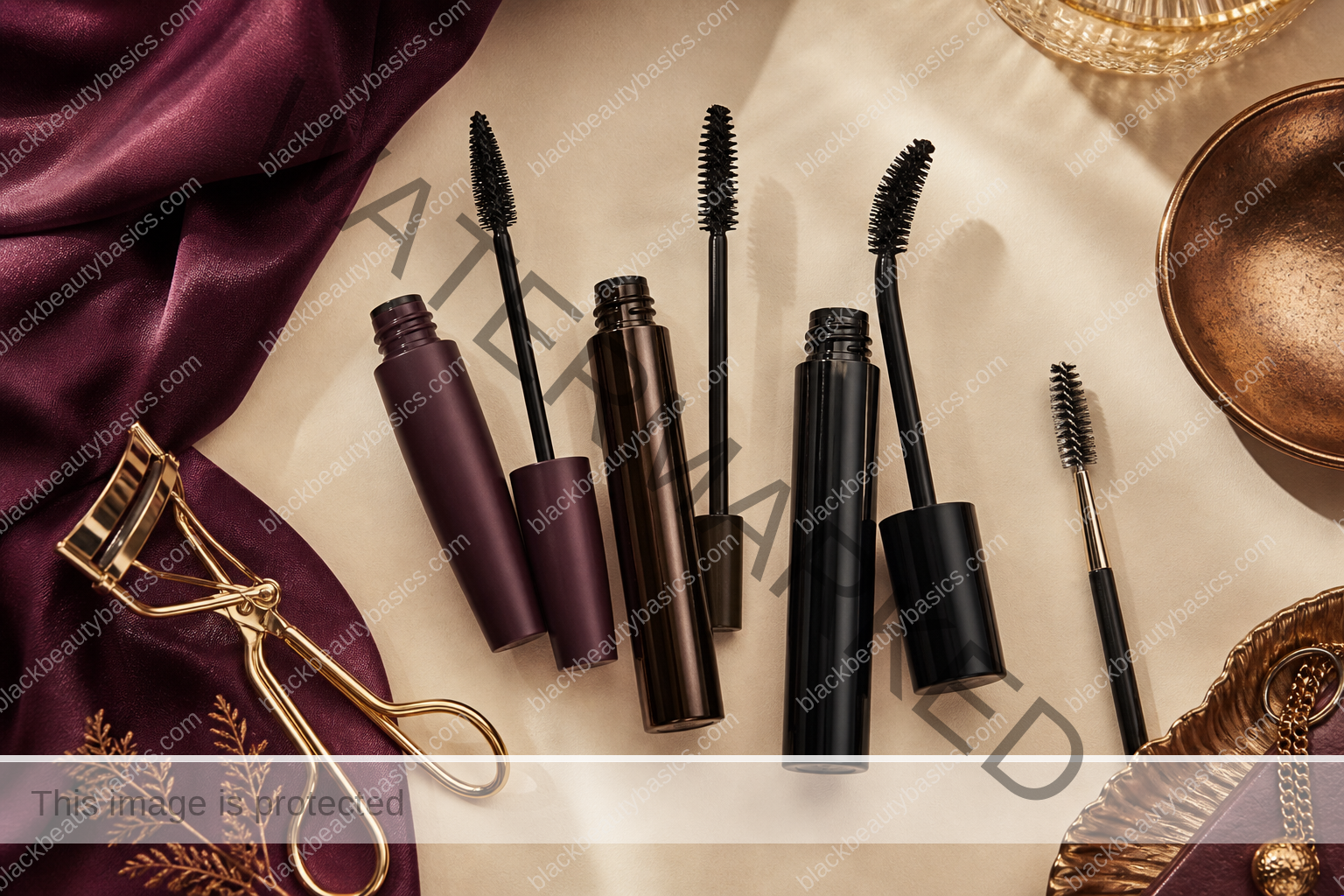 Mascara for Black Women: Choosing Definition, Volume, Curl, and Comfortable Wear — product flat lay