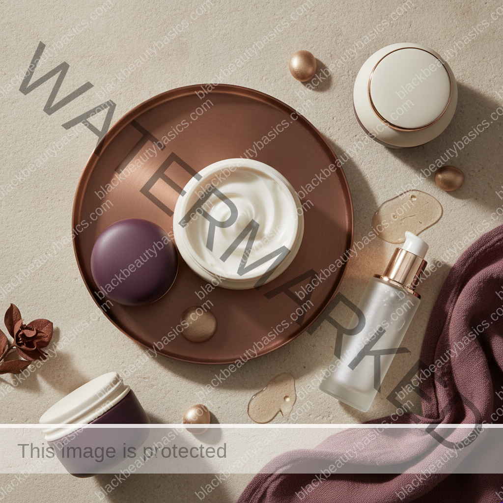 Simple product criteria setup for targeted moisturizer layering for dry patches and oily zones