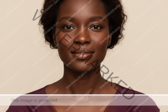 Black woman with rich brown skin representing simplifying skincare after a reaction without panic or product overload
