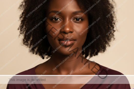 Black woman with rich brown skin representing a protective minimal routine for skin that feels burning and reactive