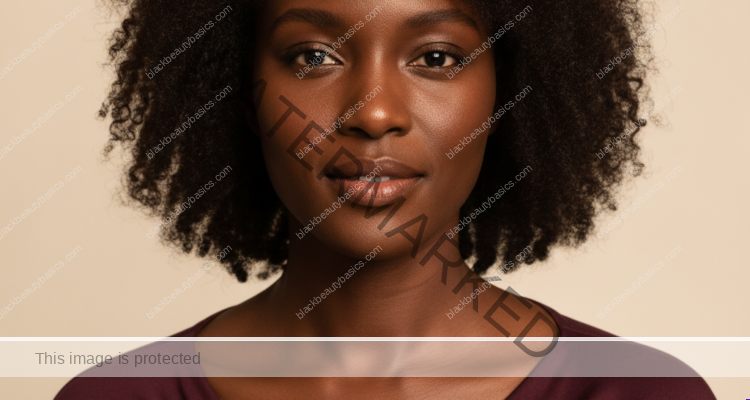 Black woman with rich brown skin representing a protective minimal routine for skin that feels burning and reactive