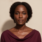 Black woman with rich brown skin representing a calm two-week skincare reset built around consistency and comfort