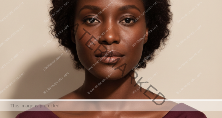 Black woman with rich brown skin representing a calm two-week skincare reset built around consistency and comfort