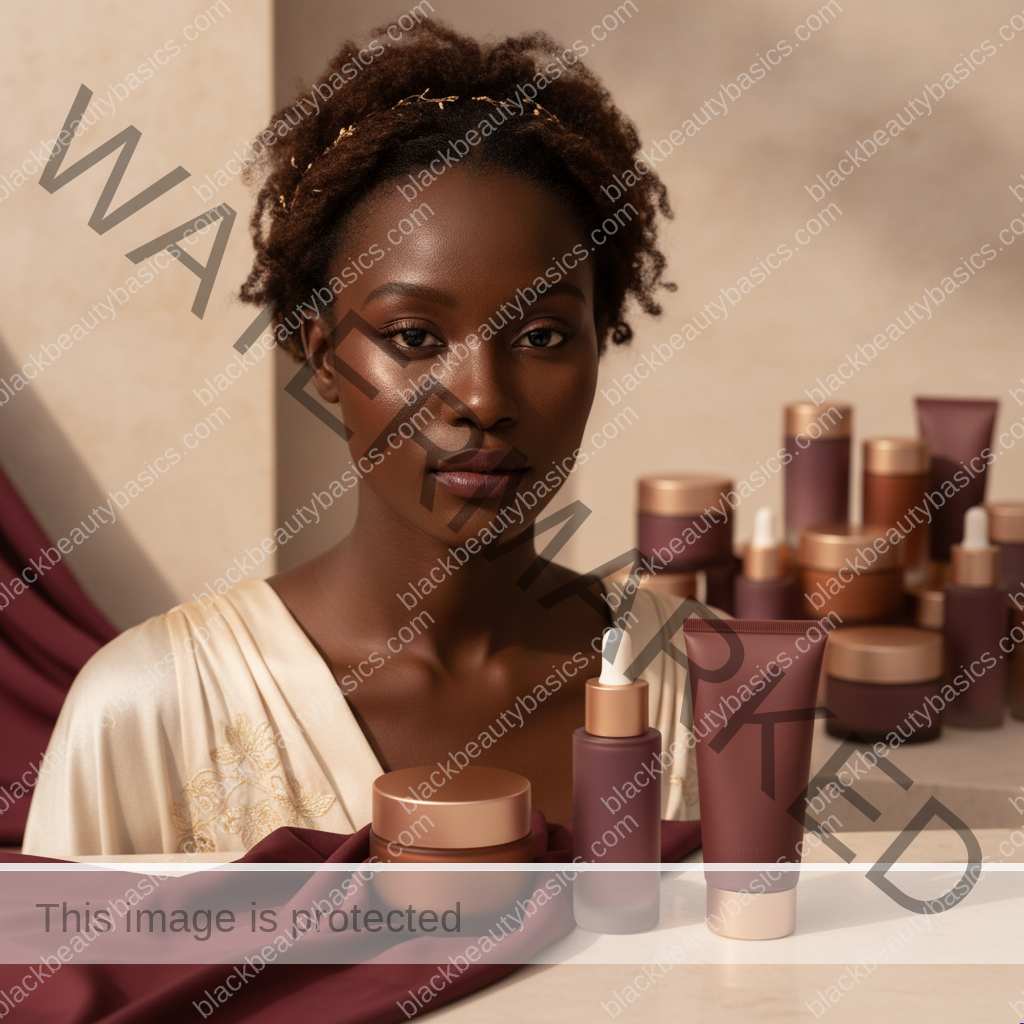 Simplified skincare setup related to ceramides, glycerin, and petrolatum: barrier ingredients explained for black skin