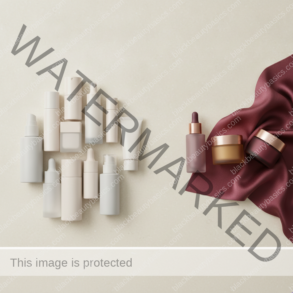 Simplified skincare setup related to dark spots after chemical peels on melanin-rich skin