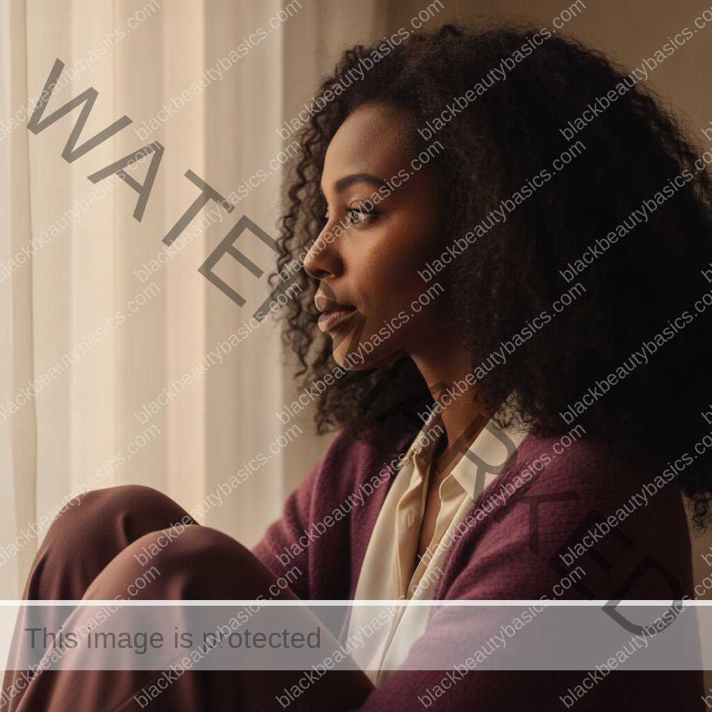 Black woman with rich brown skin keeping her skincare routine realistic