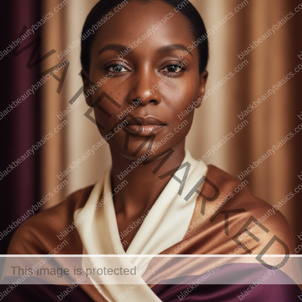 Black woman considering a gentle skincare plan for melasma on dark skin: how to approach care without panic