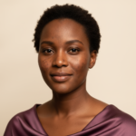 Black woman with rich brown skin in an editorial portrait for melasma on dark skin: how to approach care without panic