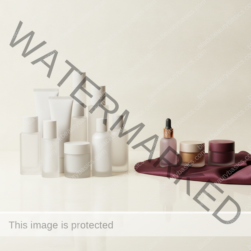 Simplified skincare setup related to the bbb simple skincare reset checklist for melanin-rich skin